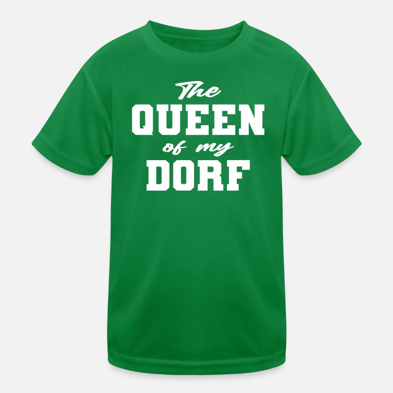 Königin im Dorf lustiger Spruch Kinder Funktions-T-Shirt