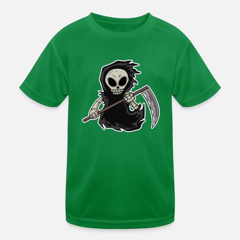 Sensenmann mit Sense Kinder Funktions-T-Shirt