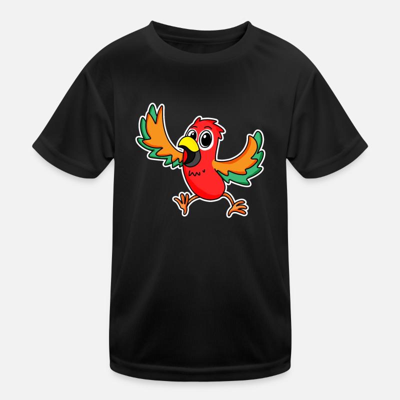 Papagei Vogel Vögel Kinder Funktions-T-Shirt