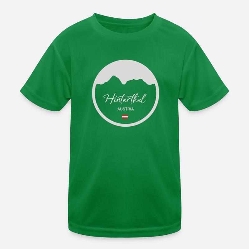 Hinterthal Austria Mountain Circle Kinder Funktions-T-Shirt