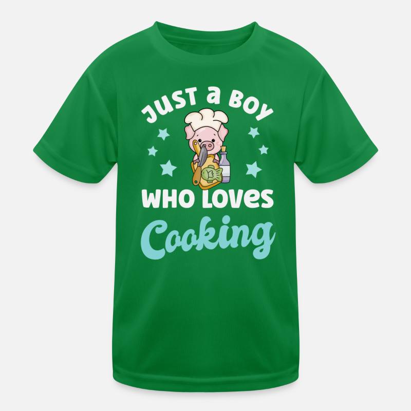 Chef Cooking Kids Functional T-Shirt