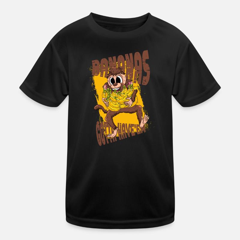 Bananen Affe Kinder Funktions-T-Shirt