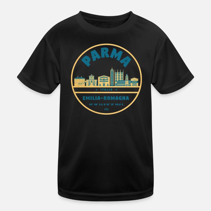 Emilia Romagna Cityscape Kids Functional T-Shirt