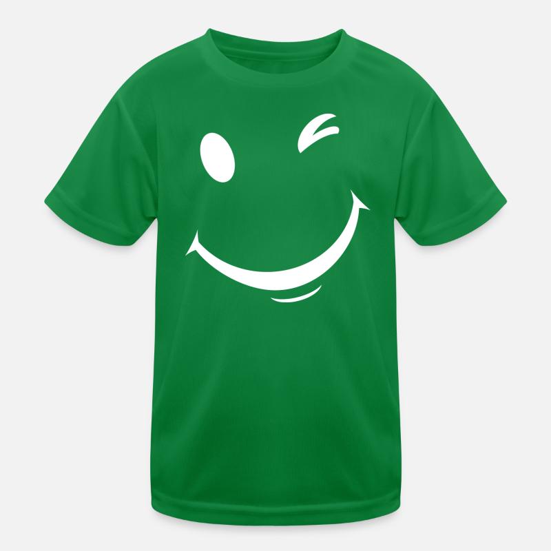 White wink expression Kids Functional T-Shirt