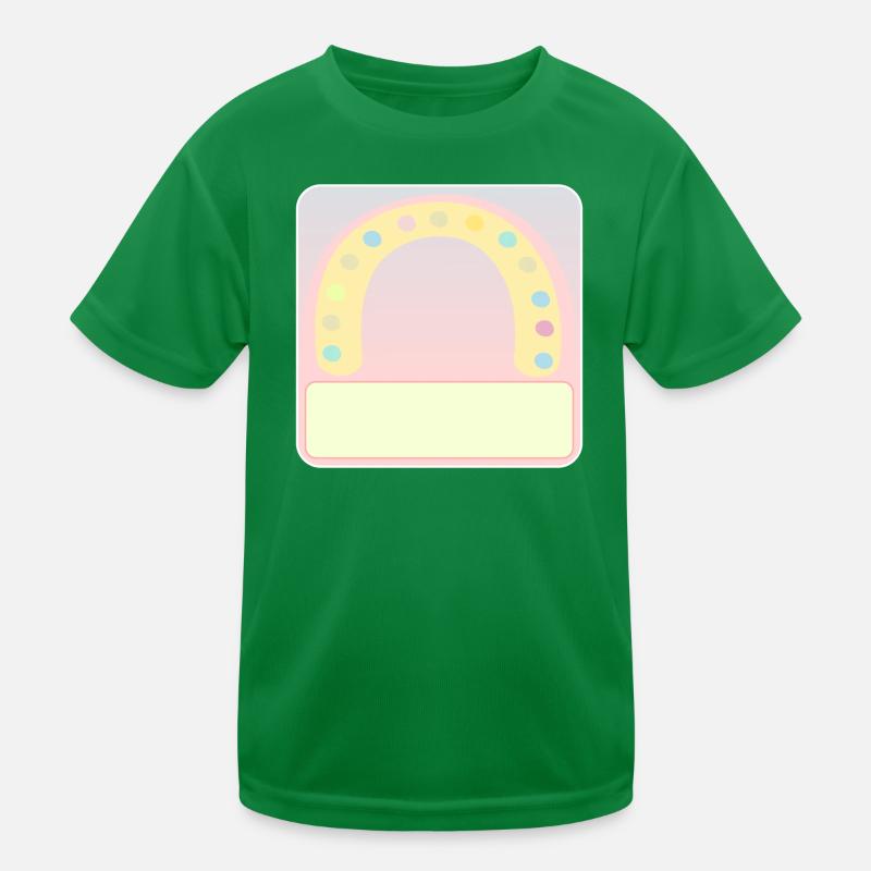 Étiquette nominative - arc-en-ciel - concevez-vous vous-même T-shirt sport Enfant