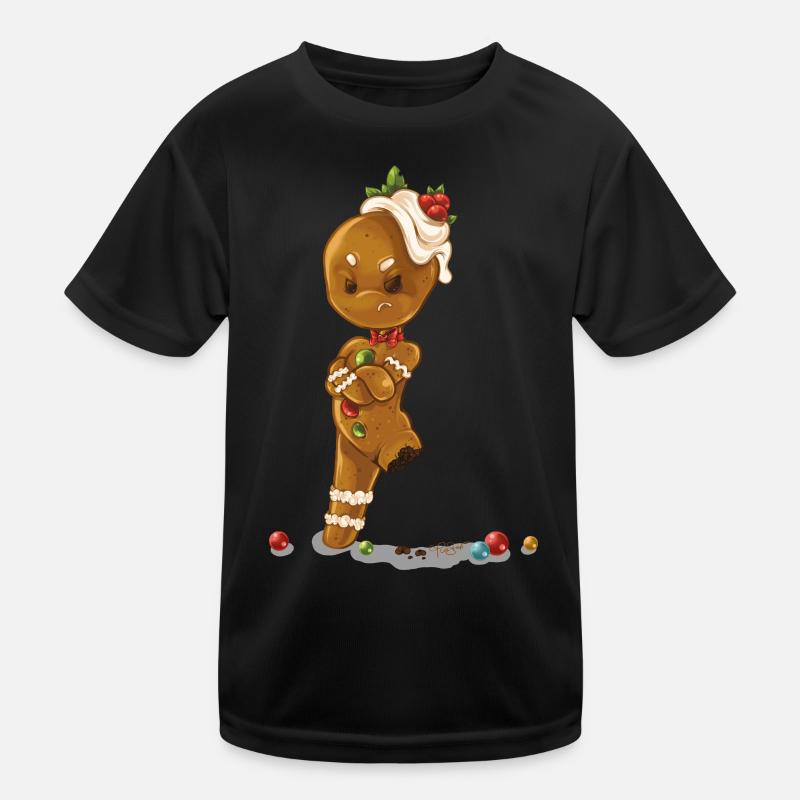 Lebkuchenmann ohne Bein Kinder Funktions-T-Shirt