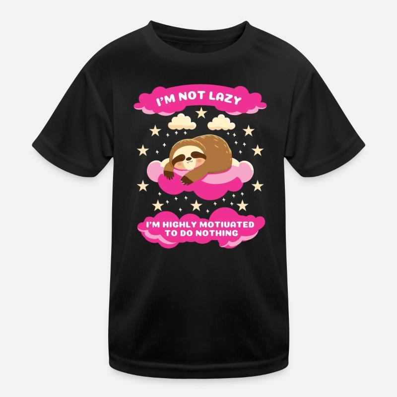 Je ne suis pas paresseux Conception de motivation T-shirt sport Enfant