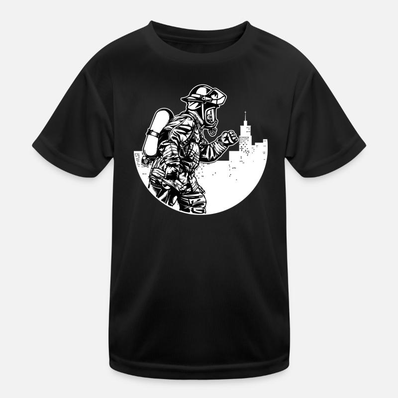 Volunteer fire brigade Professional fire brigade Fire protection Kids Functional T-Shirt