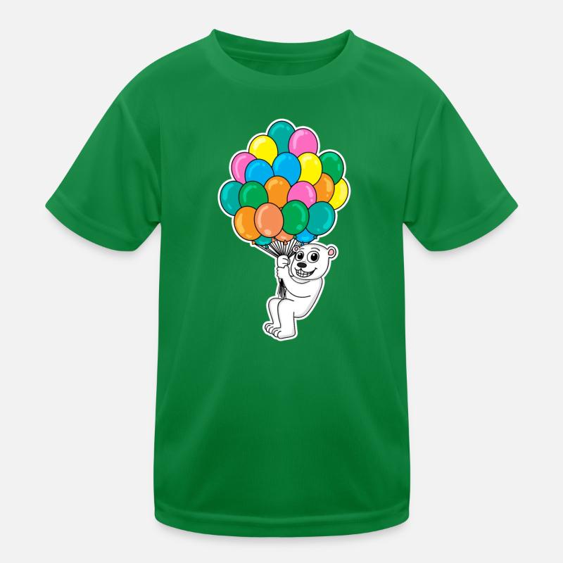 Bär Kinder Motiv Luftballon Luftballons Kinder Funktions-T-Shirt