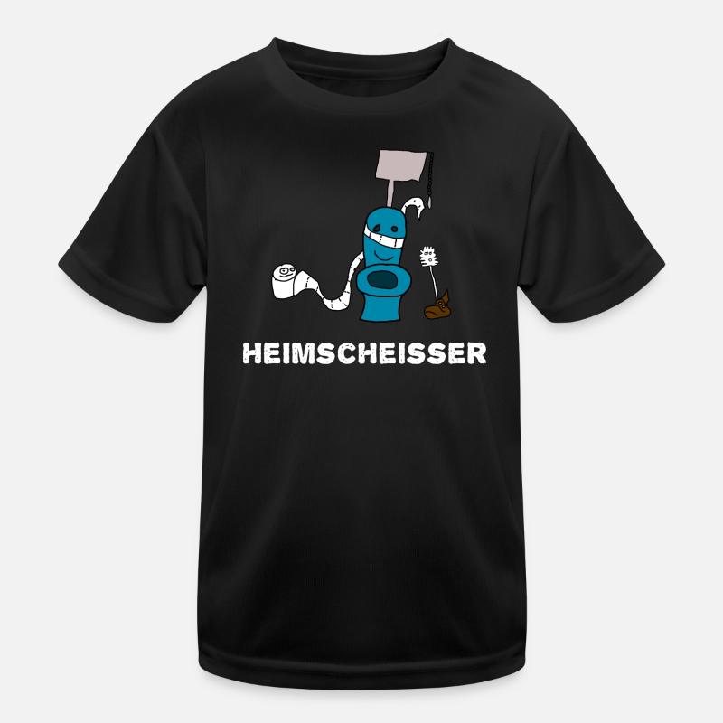 Heimscheisser WC Klo Kinder Funktions-T-Shirt