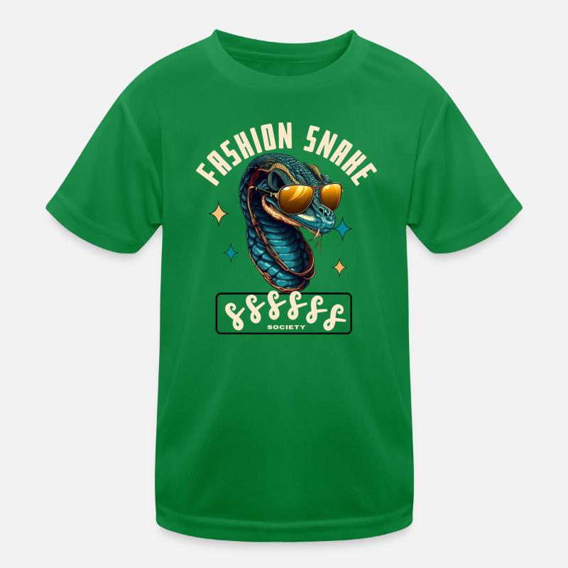 Serpent Glam Couture Kids Functional T-Shirt