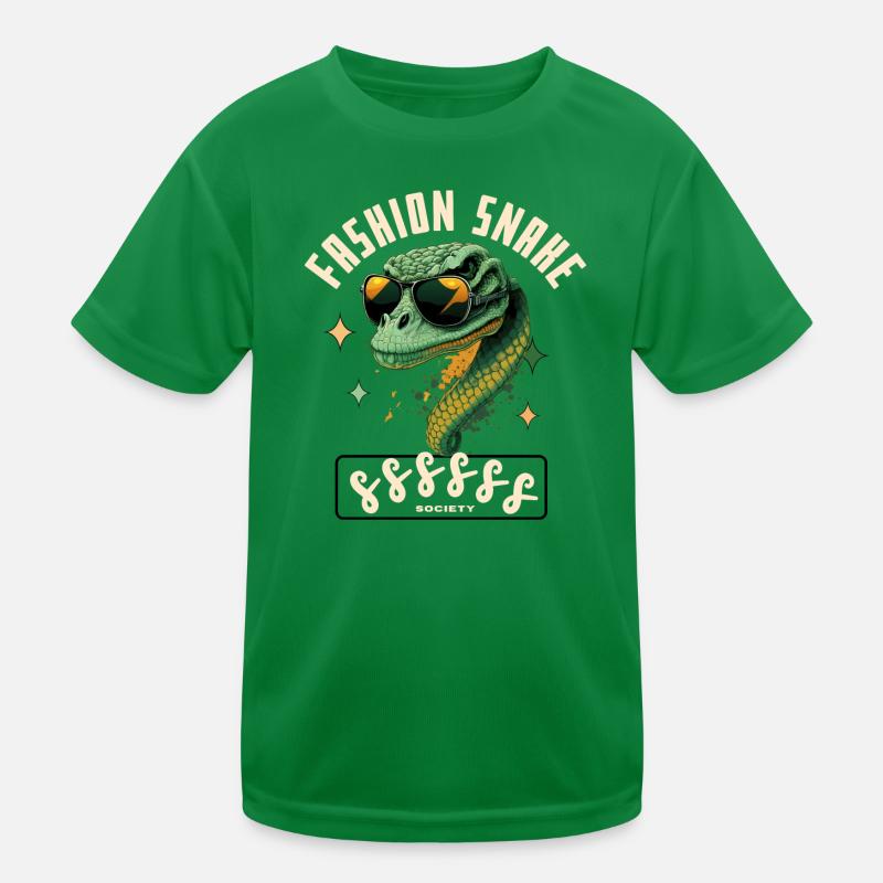 Crocodile Chic Sunglasses Kids Functional T-Shirt