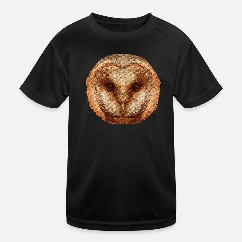 coole tierprints, Schleiereule gesicht Kinder Funktions-T-Shirt