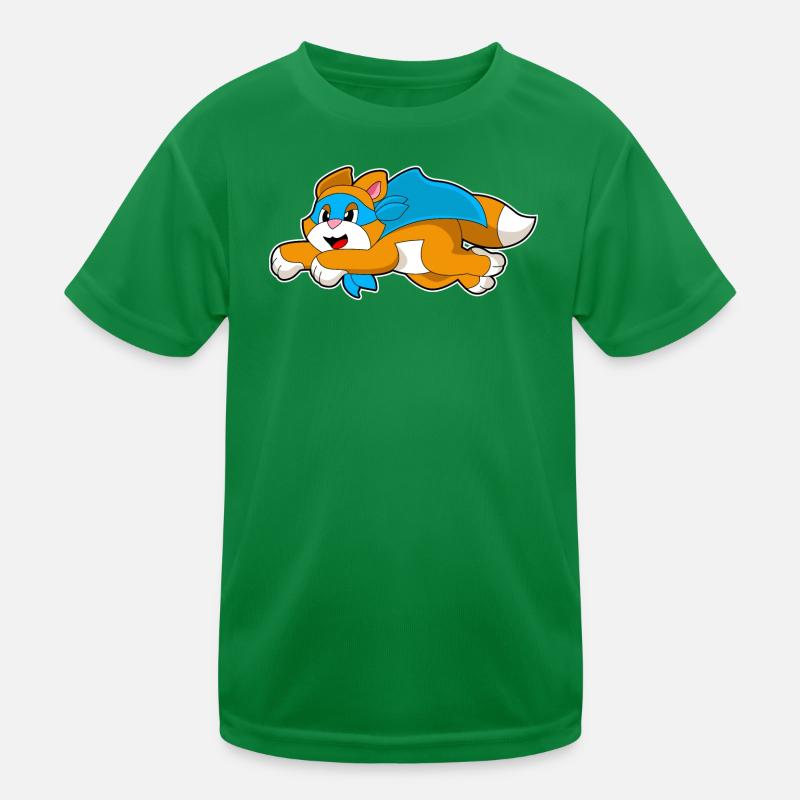 Katze Superheld Umhang Kinder Funktions-T-Shirt