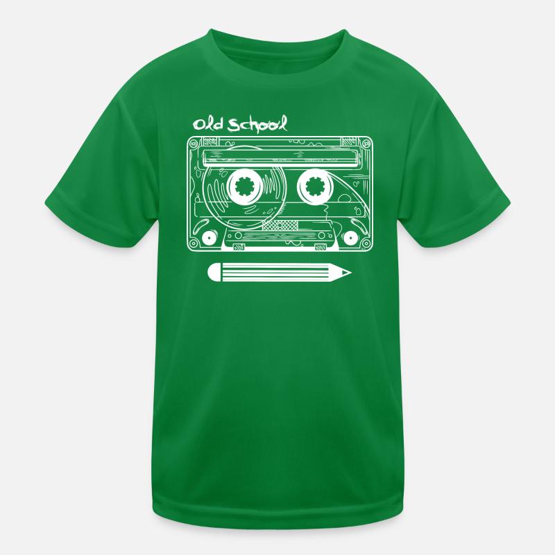 Retro Kassette und Stift Kinder Funktions-T-Shirt