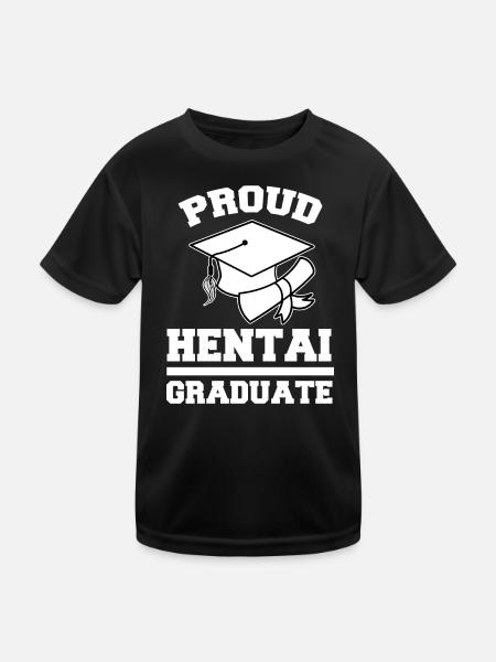 Manga Statement Anime Cosplay Japan Popkultur - Kinder Funktions-T-Shirt - Schwarz - Vorne