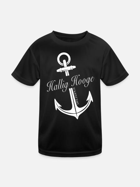 Hallig Hooge - Kinder Funktions-T-Shirt - Schwarz