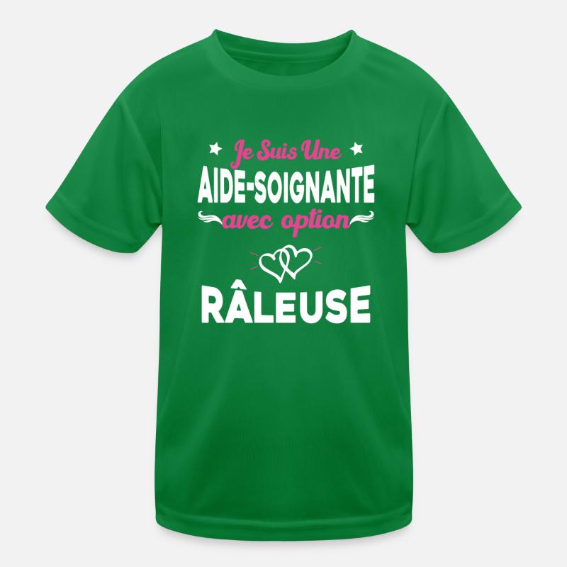 je suis une aide soignante avec option râleuse T-shirt sport Enfant