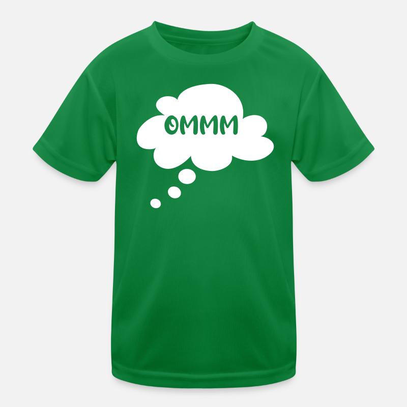 Om Cloud Thought Bubble Yoga Speech Bubble Meditation Kids Functional T-Shirt