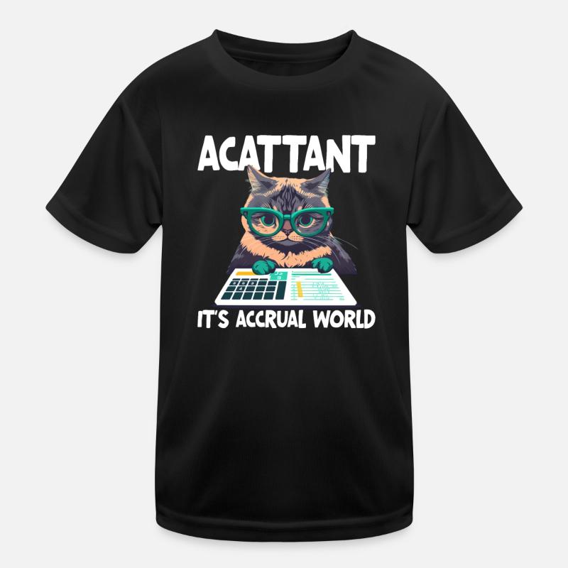 Accountant Acattants Work Their Assets Off Kids Functional T-Shirt