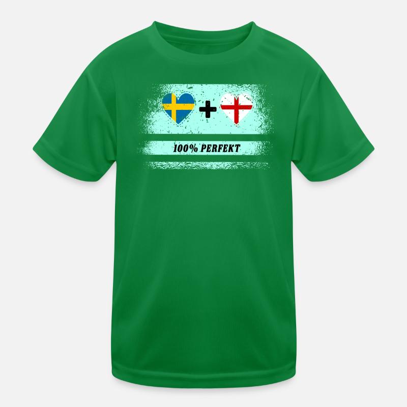 Angleterre et Suède 100% parfait / cadeau T-shirt sport Enfant