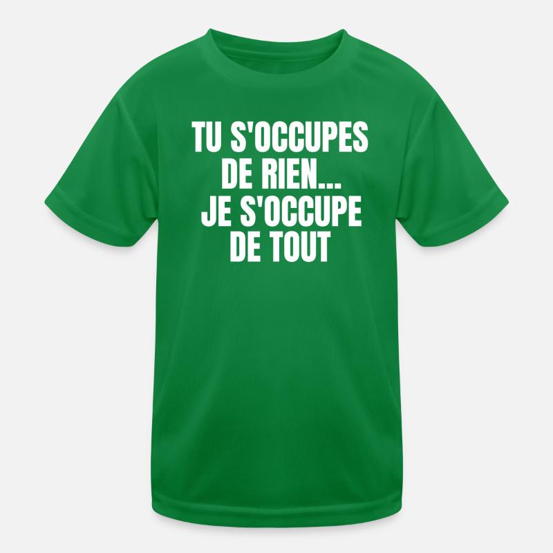 expression, langue française T-shirt sport Enfant