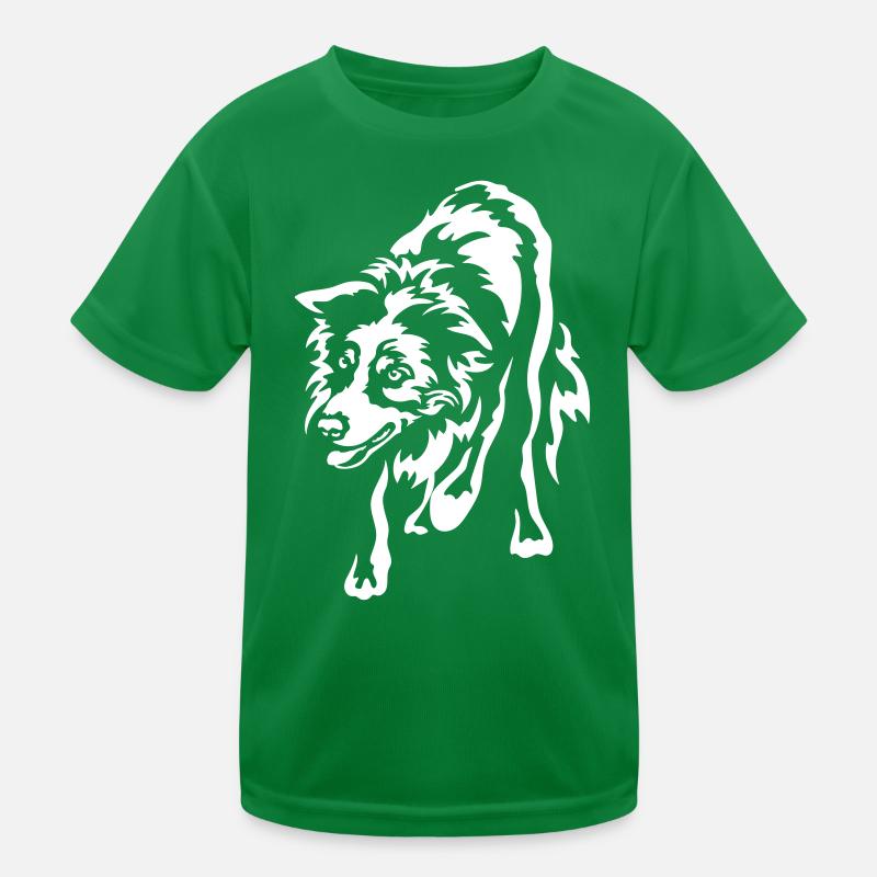 Border Collie "Black Edition" Kids Functional T-Shirt