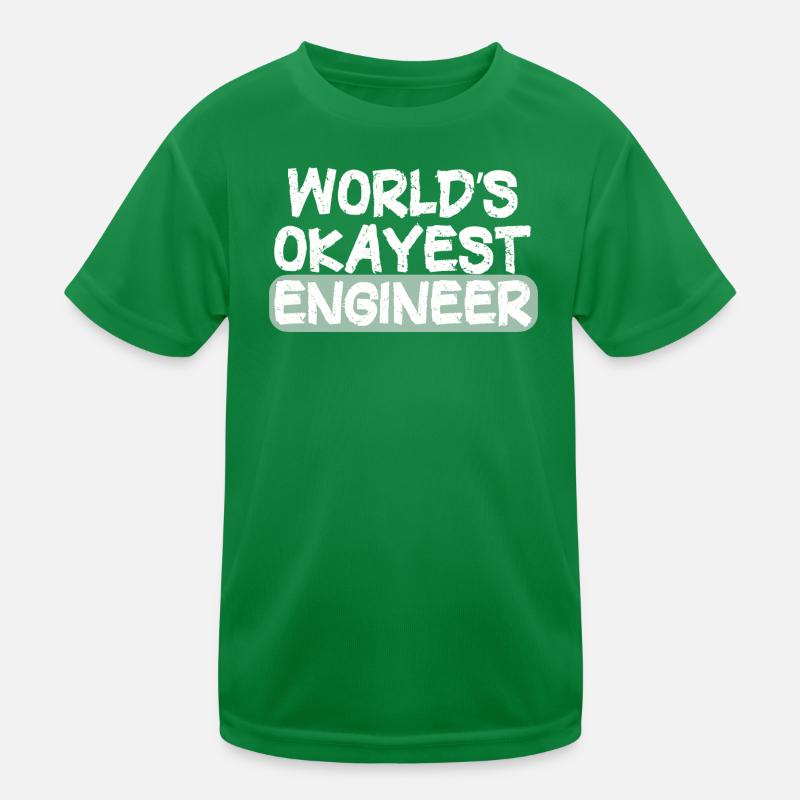 World's Best Engineer Bold Statement Kids Functional T-Shirt