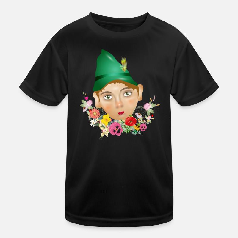 Der Seppel oder auch Seppl als Puppen Porträt Kinder Funktions-T-Shirt