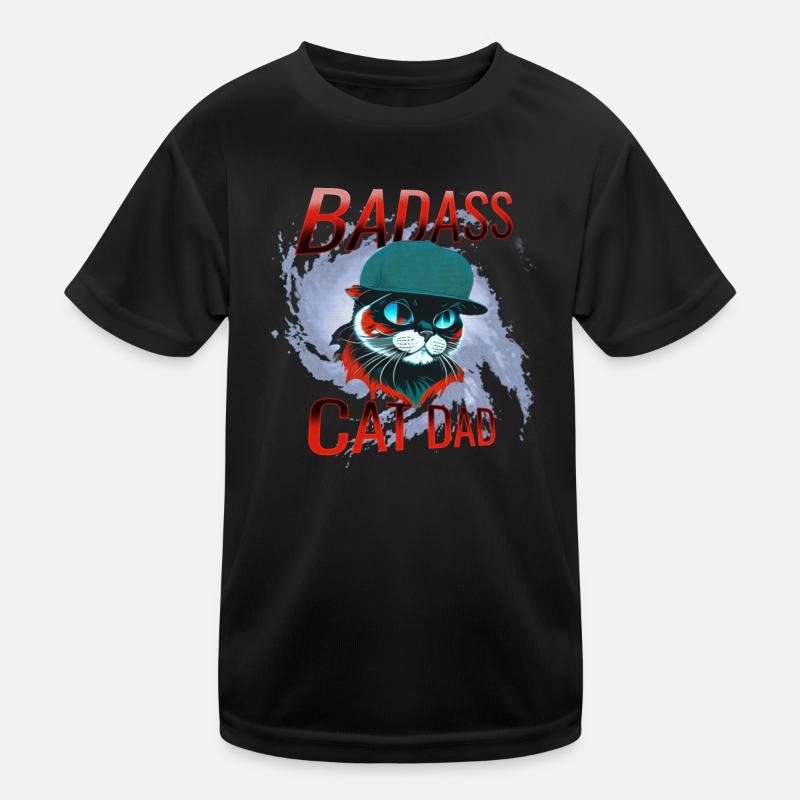 Chat, propriétaire de chat, père chat T-shirt sport Enfant