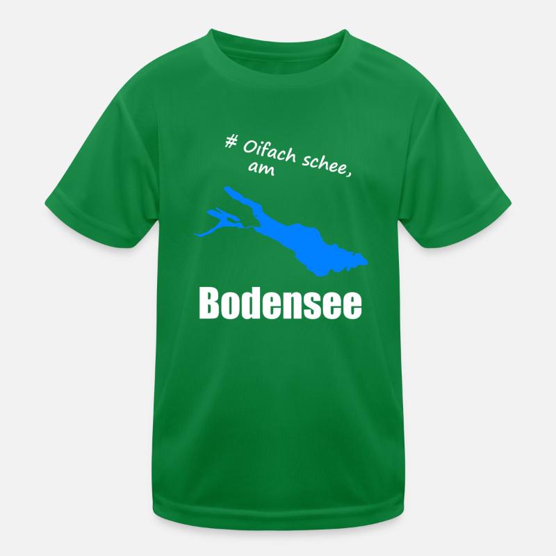 # Oifach schee, am Bodensee Kinder Funktions-T-Shirt