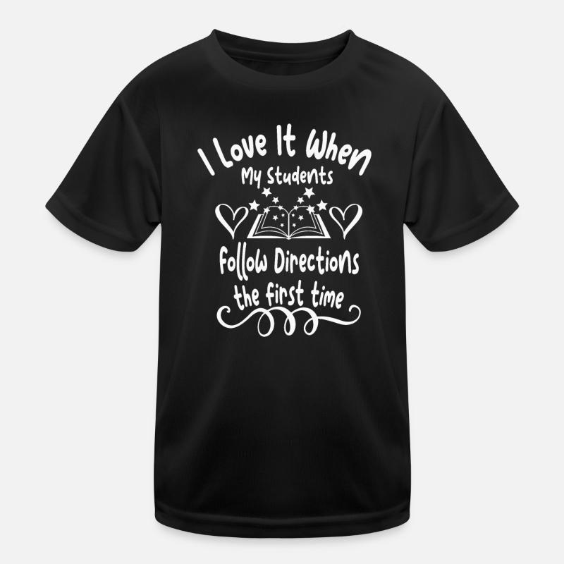 Students follow instructions the first time Kids Functional T-Shirt