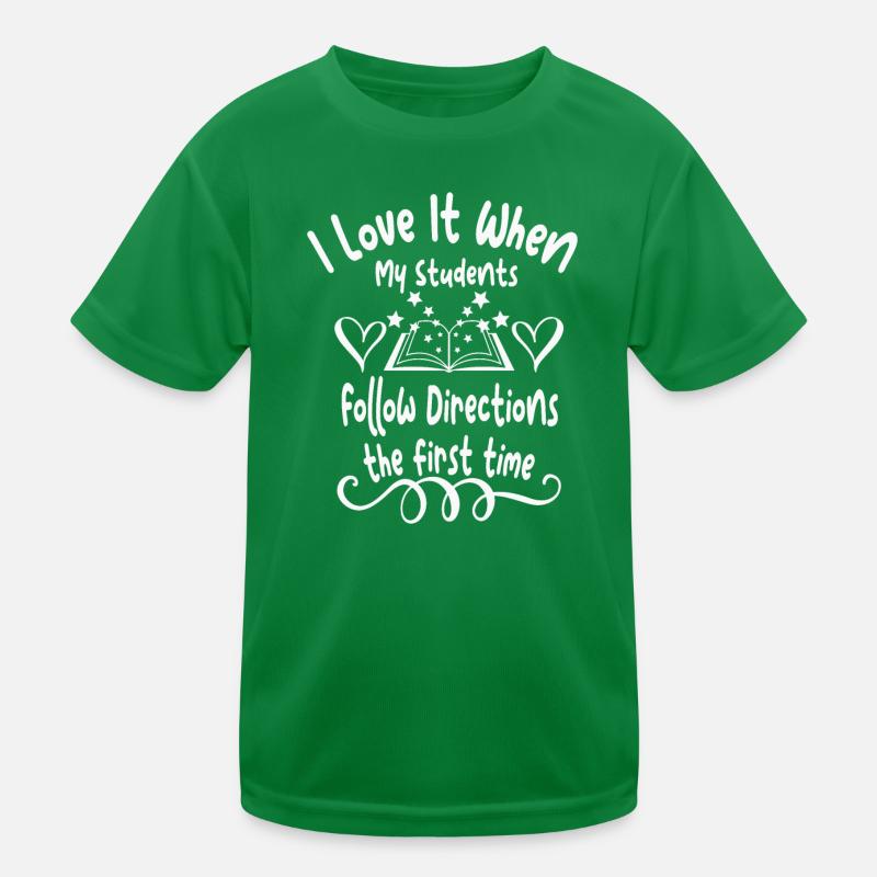 Students follow instructions the first time Kids Functional T-Shirt