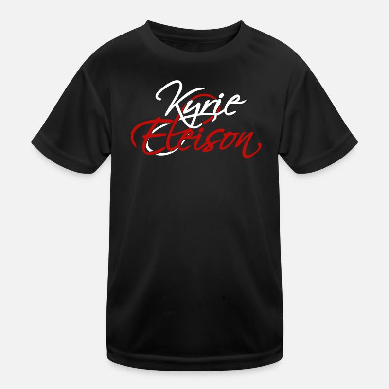 Kyrie Eleison (dark) Kids Functional T-Shirt