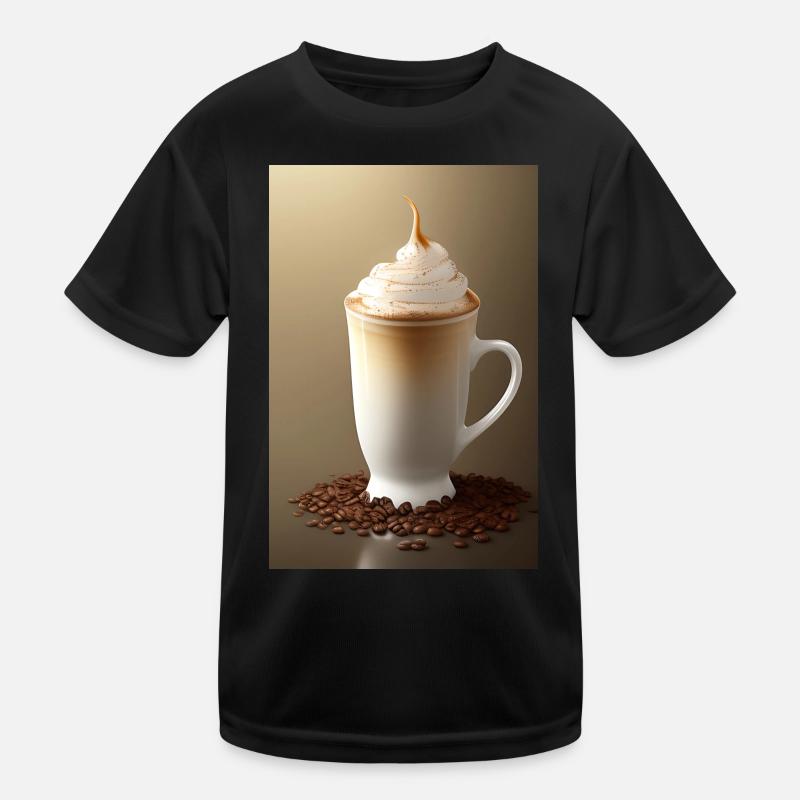 Coffee, coffee beans Kids Functional T-Shirt