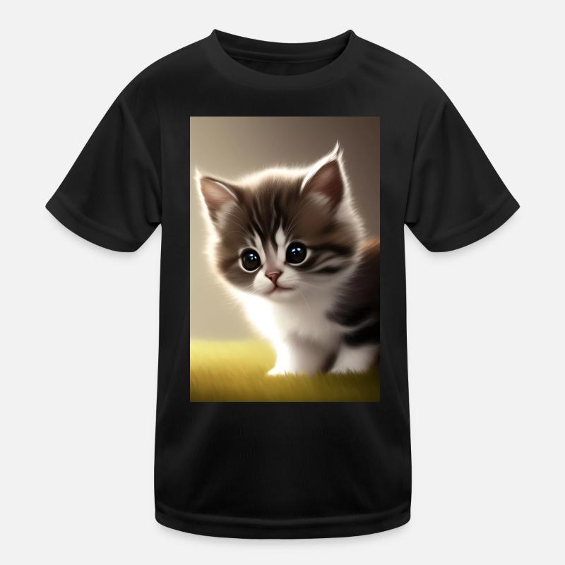 Baby Katze Kinder Funktions-T-Shirt