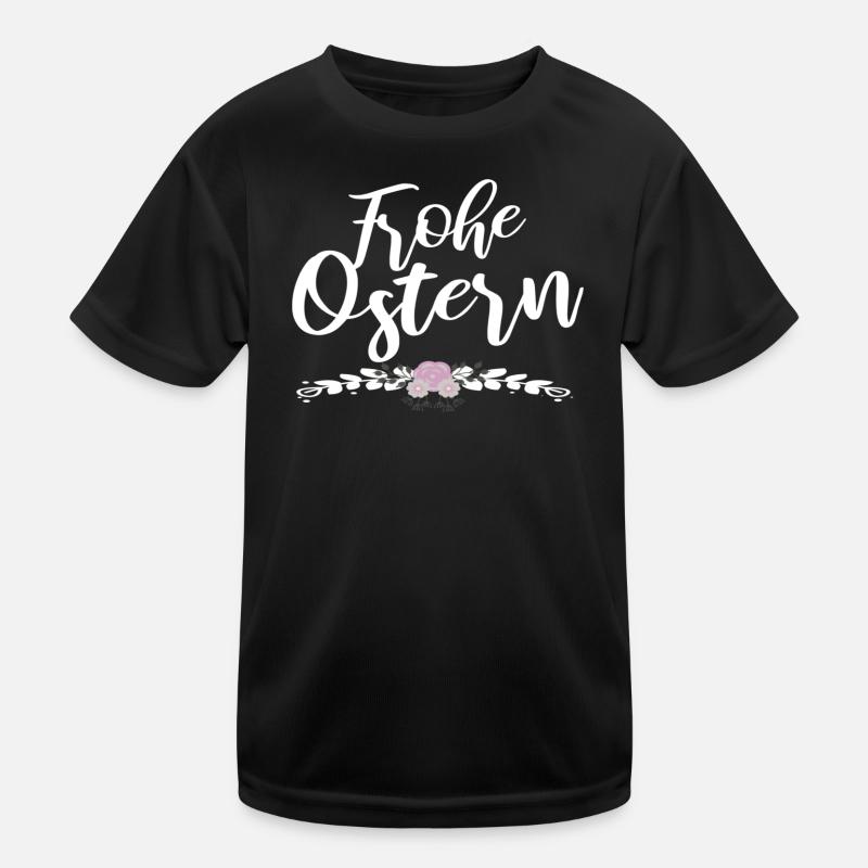 frohe Ostern Kinder Funktions-T-Shirt