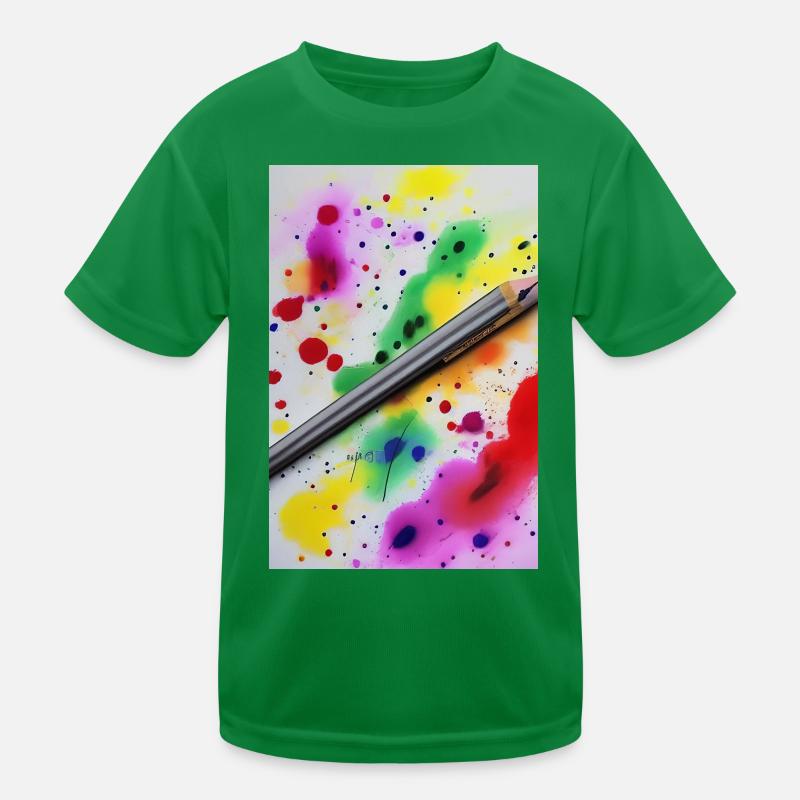 Farbspritzer Kinder Funktions-T-Shirt