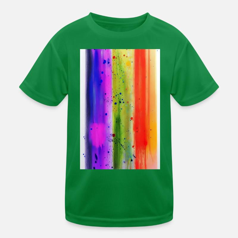 Farbspritzer Kinder Funktions-T-Shirt