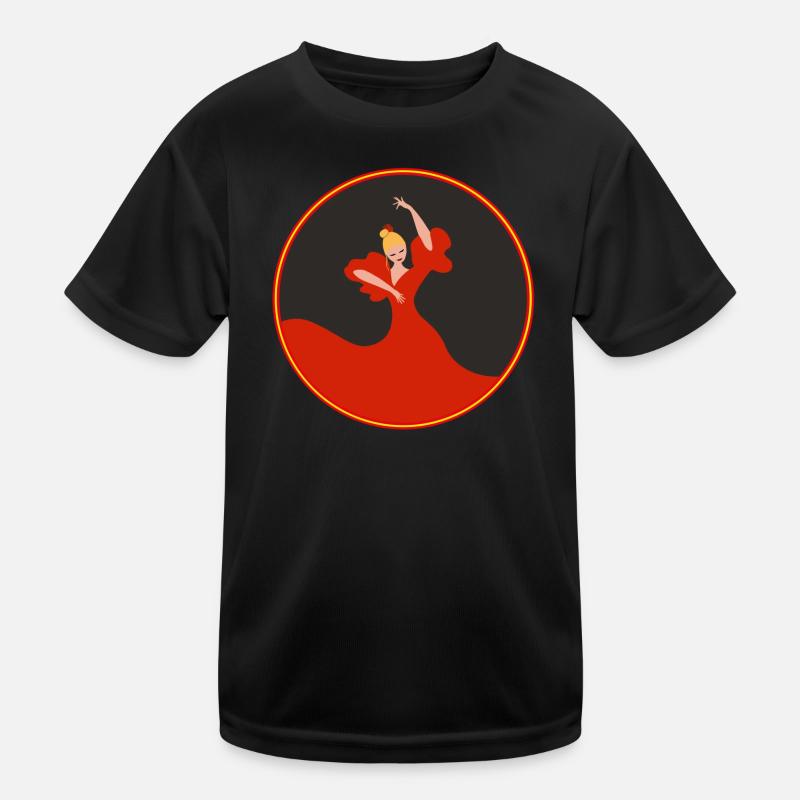 Flamenco Dancer 2 Kids Functional T-Shirt