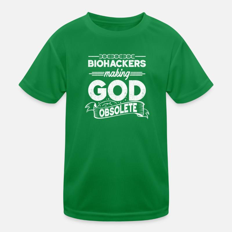 Les biohackers rendent Dieu superflu T-shirt sport Enfant