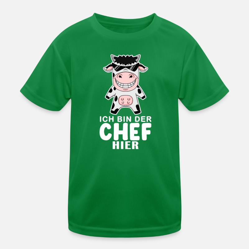 coole Kuh Chef Spruch Kinder Funktions-T-Shirt