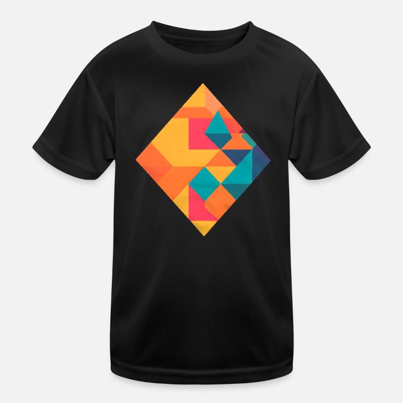 Colorful geometry Kids Functional T-Shirt