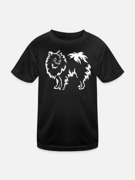 Spitz "Black Edition" - Kinder Funktions-T-Shirt - Schwarz
