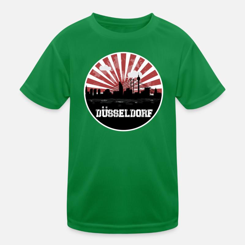 Düsseldorf Skyline Heimspiel Kinder Funktions-T-Shirt