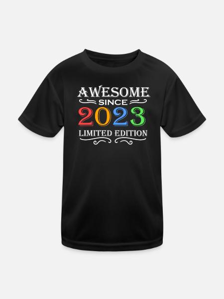 2023 - Vintage 2023 - Fantastic since 2023 - Kids Functional T-Shirt - black - Front