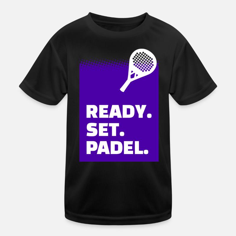Padel Game Statement Training Tournament Racket Padel Kids Functional T-Shirt