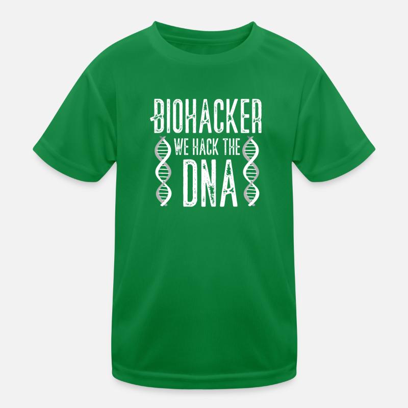 Biohacker we hack the DNA Kids Functional T-Shirt