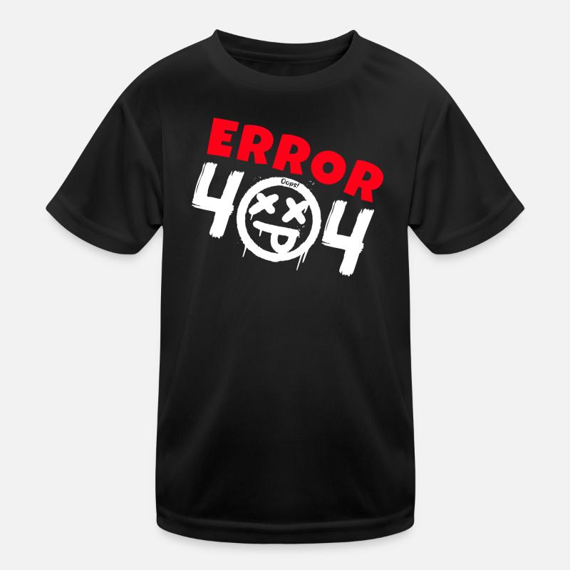 Error 404 Not Found Kids Functional T-Shirt