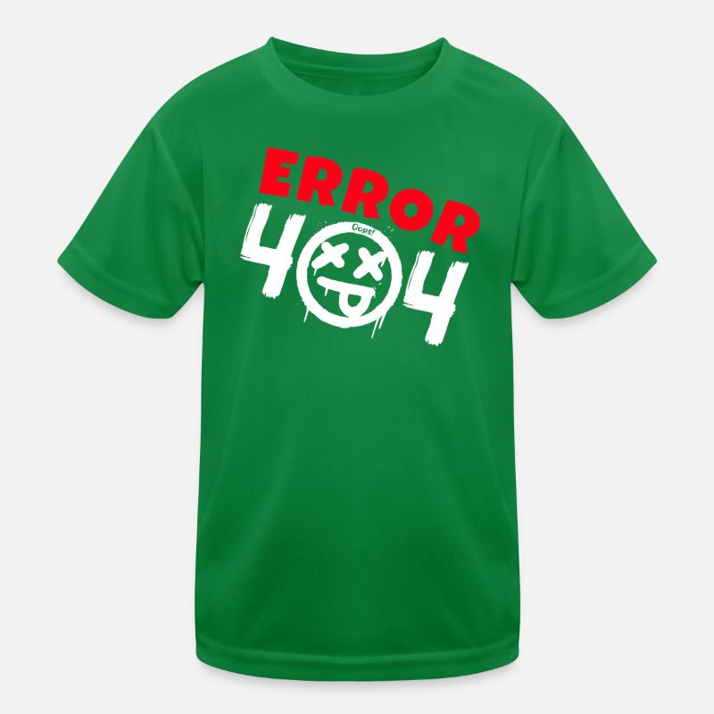 Error 404 Not Found Kids Functional T-Shirt